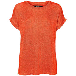 Textiel Dames T-shirts & Polo’s Vero Moda  Oranje
