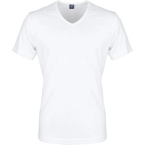 Textiel Heren T-shirts & Polo’s Suitable Try Now!  T-shirt Wit V-hals Vita Wit