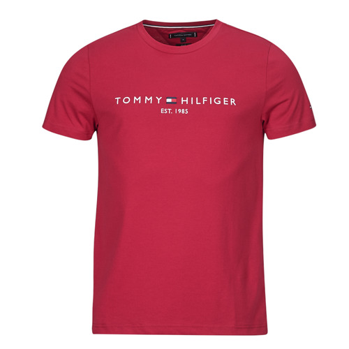 Textiel Heren T-shirts korte mouwen Tommy Hilfiger TOMMY LOGO TEE Bordeau