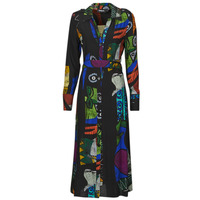 Textiel Dames Lange jurken Desigual VEST_DREAM_ LACROIX Zwart / Multicolour