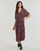 Textiel Dames Lange jurken Desigual VEST_CANDELA Zwart / Rood