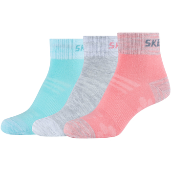 Accessoires Dames Sokken Skechers 3PPK Wm Mesh Ventilation Quarter Socks Multicolour