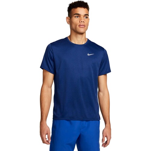 Textiel Heren T-shirts korte mouwen Nike CAMISETA HOMBRE  MILER DV9315 Blauw