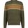 Textiel Heren Sweaters / Sweatshirts State Of Art Trui Strepen Groen Melange Groen