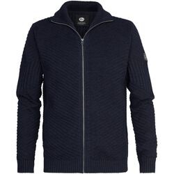 Textiel Heren Sweaters / Sweatshirts Petrol Industries Vest Kankakee Navy Blauw