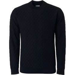 Textiel Heren Sweaters / Sweatshirts No Excess Trui Jacquard Gebreid Zwart Zwart