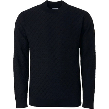 Textiel Heren Sweaters / Sweatshirts No Excess Trui Jacquard Gebreid Navy Zwart