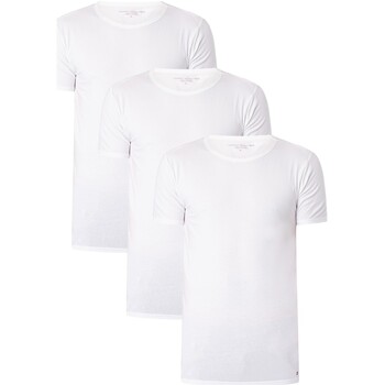 Textiel Heren T-shirts korte mouwen Tommy Hilfiger T-shirts van 3 pack premium Essentials Wit