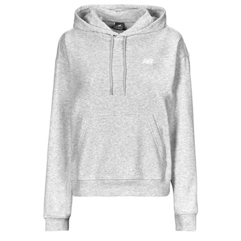 Textiel Dames Sweaters / Sweatshirts New Balance FRENCH TERRY SMALL LOGO HOODIE Grijs