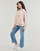 Textiel Dames Sweaters / Sweatshirts New Balance FRENCH TERRY SMALL LOGO HOODIE Roze