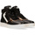 Schoenen Dames Lage sneakers Maruti Mona Sneaker Leather Black-Gold-White 66.1537.01 Zwart