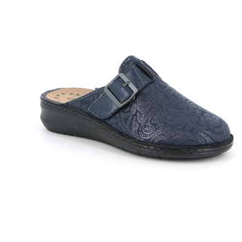Schoenen Dames Leren slippers Grunland DSG-CE0268 Blauw