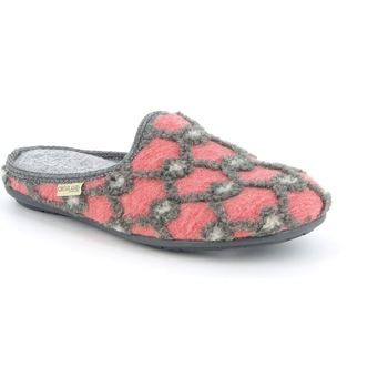 Schoenen Dames Leren slippers Grunland DSG-CI2545 Roze