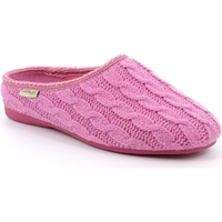 Schoenen Dames Leren slippers Grunland DSG-CI2529 Roze