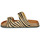 Schoenen Dames Leren slippers Geox D NEW BRIONIA B Bruin / Zwart