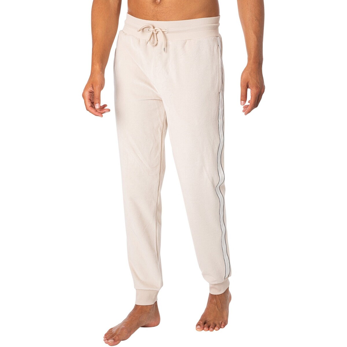 Textiel Heren Pyjama's / nachthemden Tommy Hilfiger Lounge Track geribde velours joggingbroek Beige