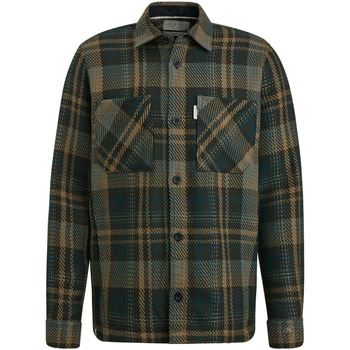 Textiel Heren Sweaters / Sweatshirts Cast Iron Overshirt Weave Donkergroen Groen