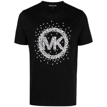 Textiel Heren T-shirts korte mouwen MICHAEL Michael Kors CF351OZFV4 Zwart