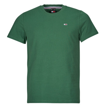 Textiel Heren T-shirts korte mouwen Tommy Jeans TJM SLIM JERSEY C NECK EXT Groen