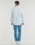 Textiel Heren Overhemden lange mouwen Tommy Jeans TJM REG OXFORD STRIPESHIRT Wit / Blauw