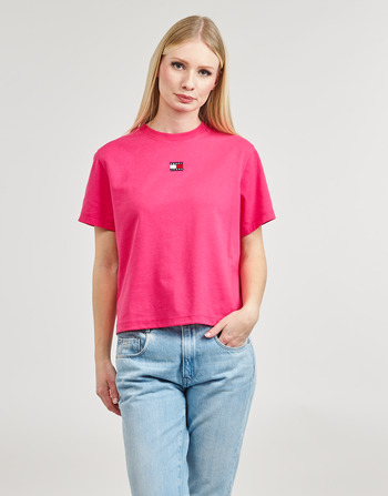 Tommy Jeans TJW BXY BADGE TEE EXT Roze