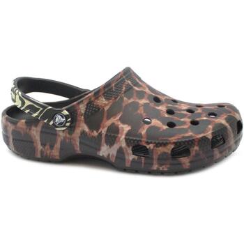Schoenen Dames Leren slippers Crocs CRO-RRR-207840-BKMA Zwart