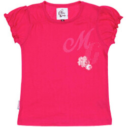 Textiel Meisjes T-shirts korte mouwen Miss Girly T-shirt manches courtes fille FABOULLE Roze