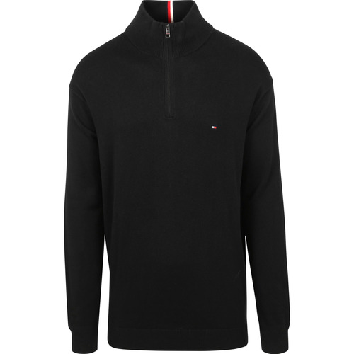 Textiel Heren Sweaters / Sweatshirts Tommy Hilfiger Big & Tall Half Zip Trui Zwart Zwart