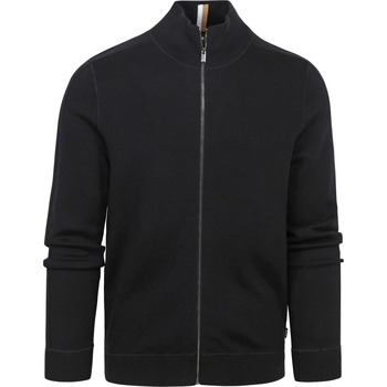 Textiel Heren Sweaters / Sweatshirts BOSS Mentolo Vest Wol Zwart Zwart