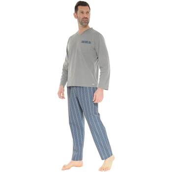 Textiel Heren Pyjama's / nachthemden Pilus BOSCO Grijs