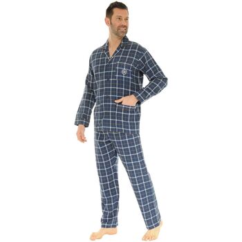 Christian Cane Pyjama's nachthemden PYJAMA BLEU DORIAN