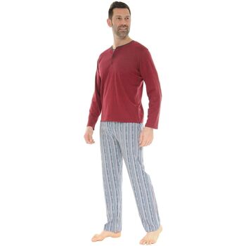 Textiel Heren Pyjama's / nachthemden Christian Cane DAUBIAS Rood