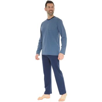 Textiel Heren Pyjama's / nachthemden Christian Cane DAMBROISE Blauw