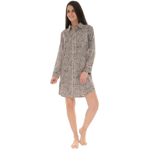 Textiel Dames Pyjama's / nachthemden Pilus AGATHE Bruin