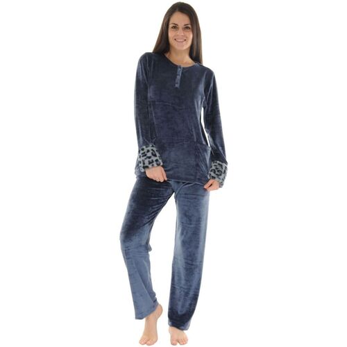 Textiel Dames Pyjama's / nachthemden Pilus AMBRE Blauw