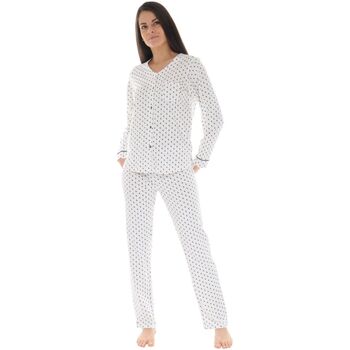 Textiel Dames Pyjama's / nachthemden Christian Cane CALISTE Wit