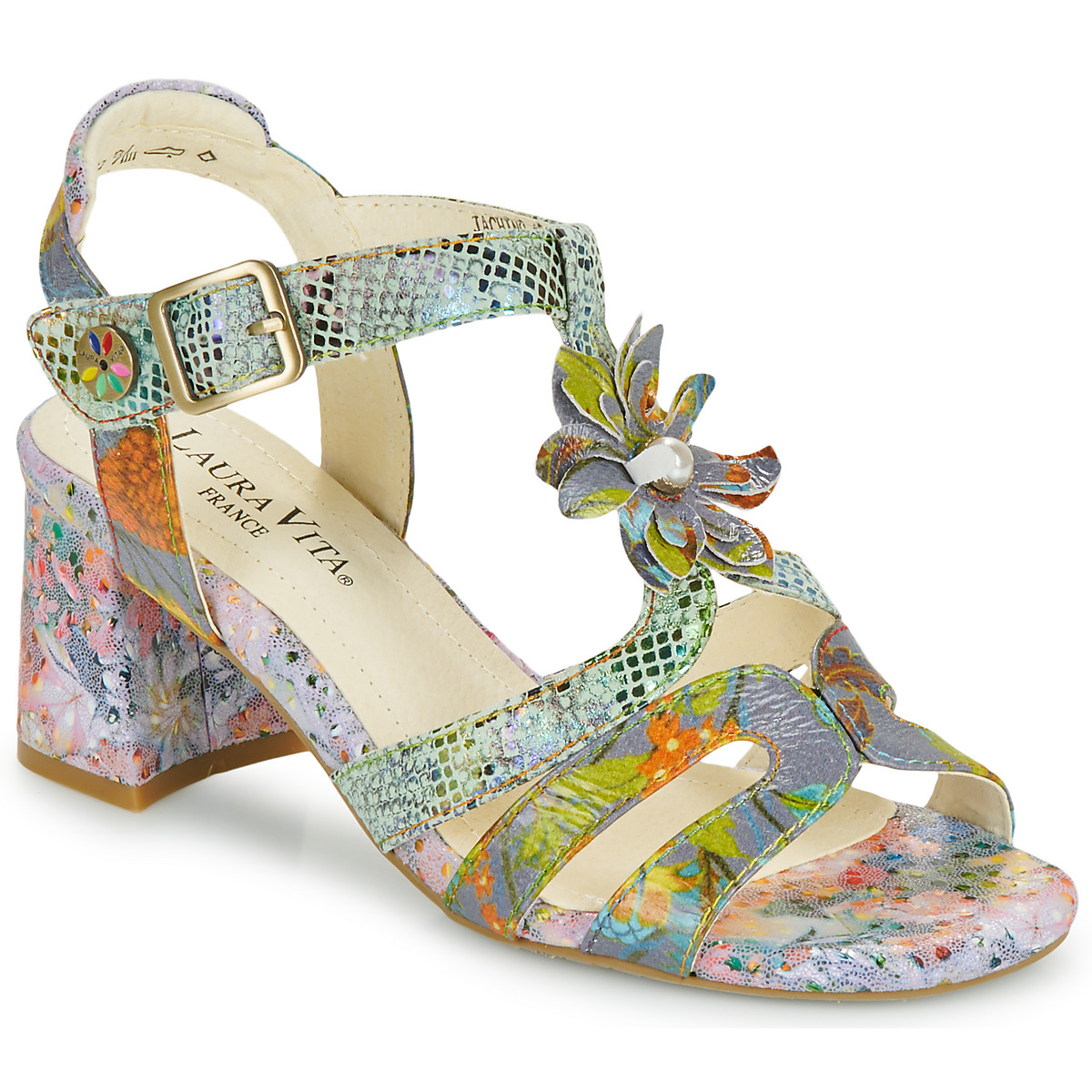 Schoenen Dames Sandalen / Open schoenen Laura Vita  Blauw / Multicolour