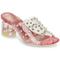 Schoenen Dames Leren slippers Laura Vita  Rood / Transparent