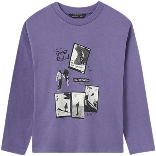 Textiel Jongens T-shirts & Polo’s Mayoral  Violet