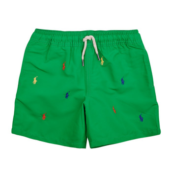 Textiel Jongens Zwembroeken/ Zwemshorts Polo Ralph Lauren TRAVELER-SWIMWEAR-TRUNK Groen / Multicolour