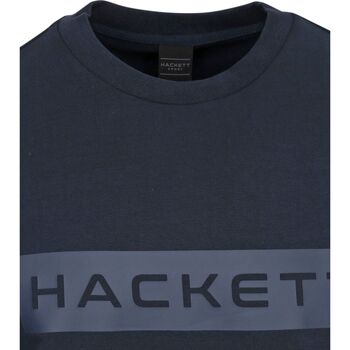 Hackett Pullover Logo Navy Blauw