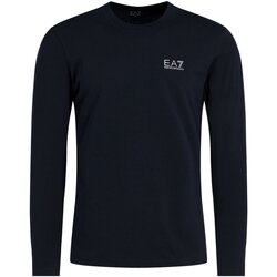 Textiel Heren T-shirts met lange mouwen Emporio Armani EA7 8NPT55 PJM5Z Blauw