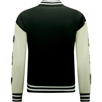 Enos Letterman Jacket Oversized Zwart