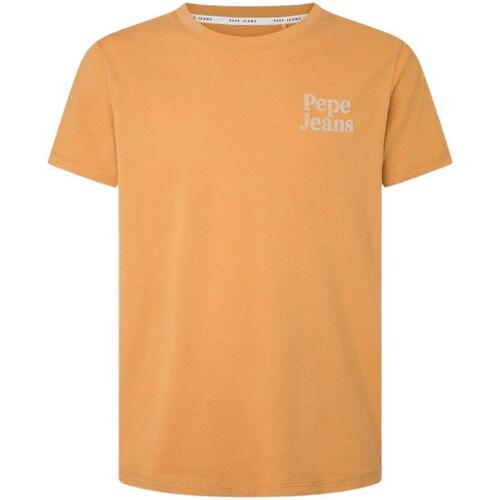 Textiel Heren T-shirts korte mouwen Pepe jeans  Geel