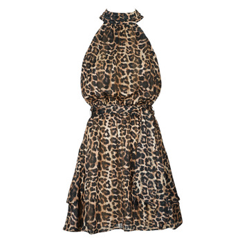 Textiel Dames Korte jurken Guess SL ROMANA FLARE Luipaard