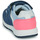 Schoenen Meisjes Lage sneakers Geox B ALBEN GIRL Blauw / Roze