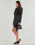 Textiel Dames Korte jurken Karl Lagerfeld karl charm satin shirt dress Zwart / Wit
