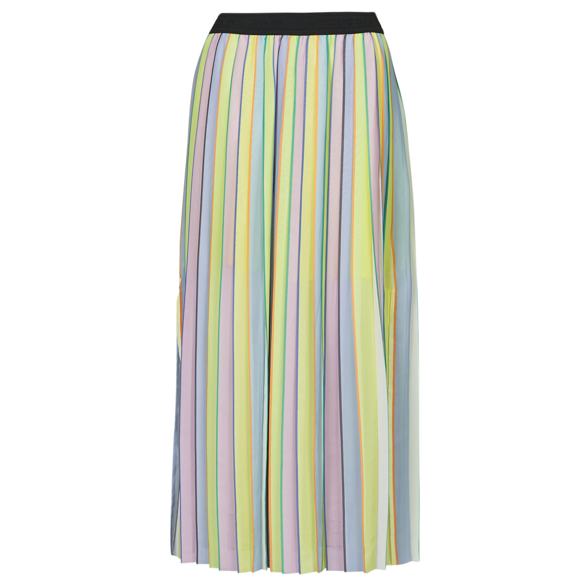 Textiel Dames Rokken Karl Lagerfeld stripe pleated skirt Multicolour