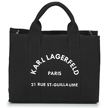Tassen Dames Handtassen kort hengsel Karl Lagerfeld RSG SQUARE MEDIUM TOTE Zwart
