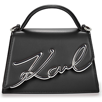 Tassen Dames Handtassen kort hengsel Karl Lagerfeld K/SIGNATURE 2.0 SM CROSSBODY Zwart